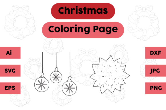 A Designer's Review: Christmas Coloring Page Lamp Set 02