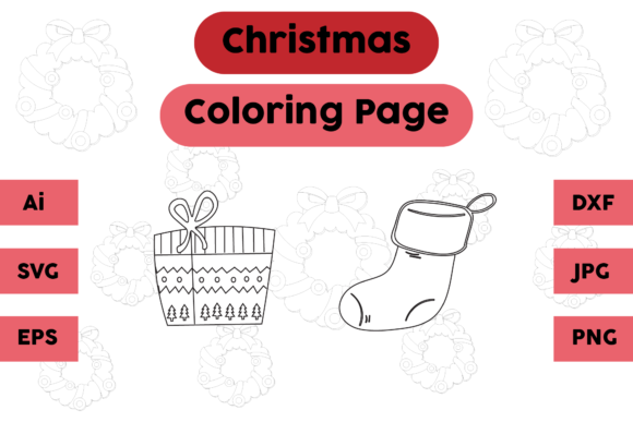A Designer's Review of Christmas Gift Socks Coloring Graphics