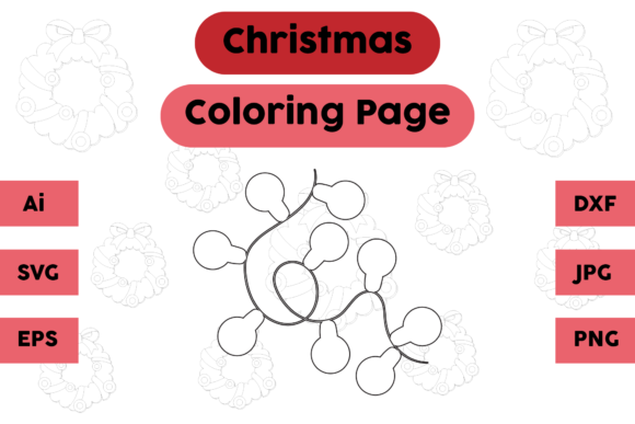 A Designer's Review of the Christmas Coloring Page - Decoration 22 Graphics Asset