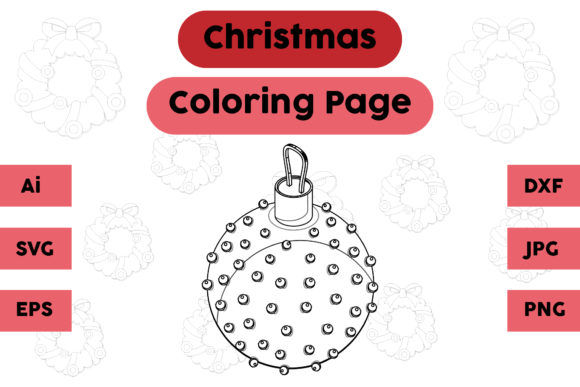 A Festive Graphic Asset for Coloring Pages and Commercial Use