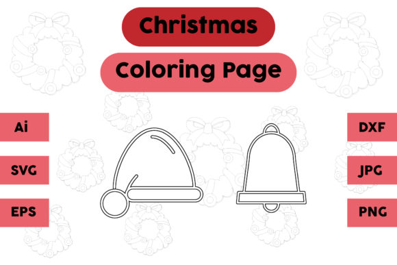 A Graphic Designer's Review of Christmas Coloring Page Bell Hat Graphics