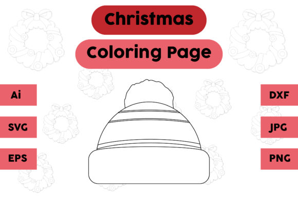 A Graphic Designer's Review of the Christmas Hat Coloring Page Asset