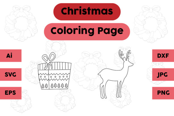 A Practical Look at the Christmas Gift Deer Graphics for Coloring Pages