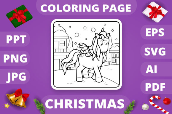 A Professional Review: Christmas Coloring Page Graphics for Client Projects