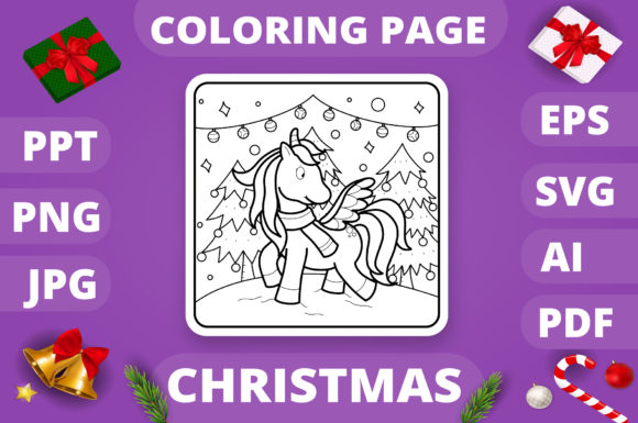 A Review of Christmas Coloring Page for Kids 8 V4 for Commercial Graphics