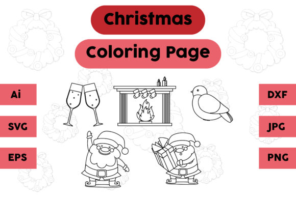 Bird Santa Coloring Pages: A Graphic Asset for Creative Publishers