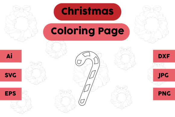 Crafting a Sweet Christmas: Candy Graphics for Coloring Pages