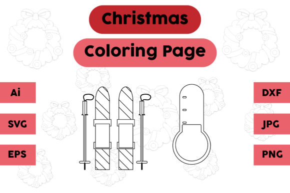 My Review of the Ice Skating Set Christmas Coloring Graphics