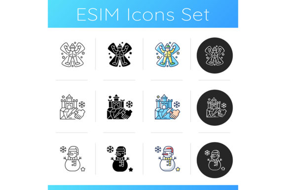 Winter Activity Icons: A Graphics Toolkit for Seasonal Products